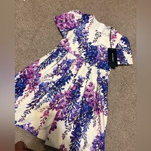 Dolce & Gabbana Kids Dress in Purple and Blue Floral